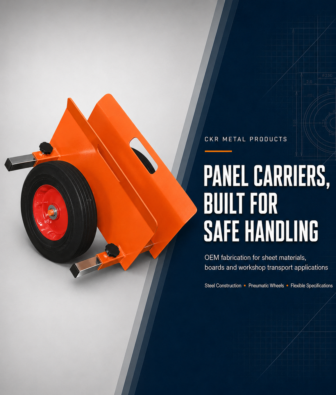 Panel and Glass Transport Carts